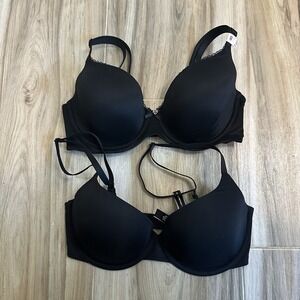 Lot Victoria's Secret Bras Lightly Lined Demi (NWT) Demi (Pre-owned) Size 32DD‎